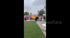 Sweden: Pro-Palestine Demonstrators Protest At Eurovision Village Ahead Of Semi-Finals In Malmo 2