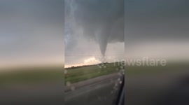 USA: Tornado Strikes Near Hawley, Texas