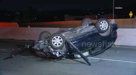 USA: 3 People Injured in 101 Freeway Crash in Sherman Oaks, LA