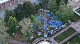 USA: USC Palestine Protestors Encampment in University Park, LA