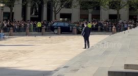 Prince Harry arrives at St Paul's Cathedral for Invictus Service