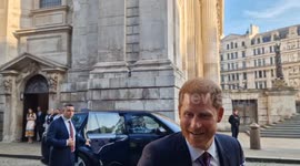 'Bye Harry, see you next time!: Royal fans delighted after Prince greeted fans outside St Paul's Cathedral
