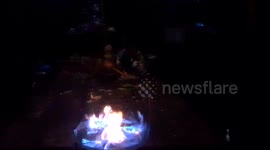 Explosive Fail: Rubbing Alcohol Whoosh Bottle Goes Wrong, a cracked bottle & too much oxidizer makes spectacular lesson