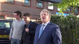 Boris Johnson looking relaxed on eve of Mayoral elections