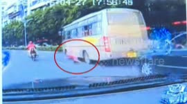 Two-year-old girl drops out of window on bus