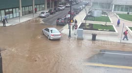 Springfield, MA Water Main Break/ Sinkhole  May 4, 2016