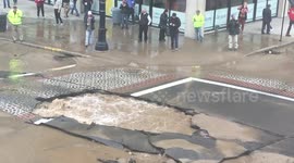Springfield, MA Water Main Break/ Sinkhole  May 4, 2016