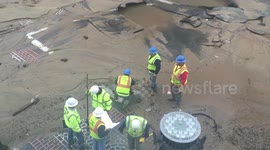 Springfield, MA Water Main Break/ Sinkhole  May 4, 2016 2:26 PM