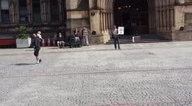 Outside Manchester town hall polling station   #3