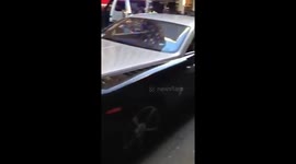 Rolls-Royce gets towed in New York City