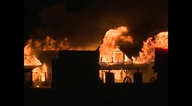 Powerful fire burns down building in Yorkton, Canada