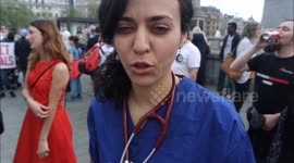 Medics under fire  , march to downing street,