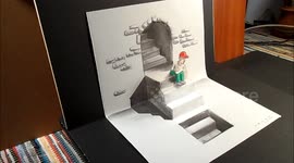 How to draw a realistic 3D staircase