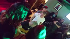 Nicky Byrne sings acoustic version of Irish Eurovision entry at Stockholm reception