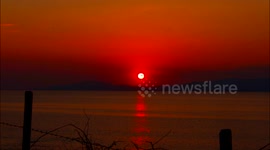 STUNNING SUNSET OVER DONEGAL BAY IRELAND