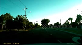 Family walks into the road without a care!