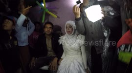 Syrian refugees get married at Idomeni Refugee Camp