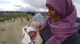 4 Day Old Refugee Baby - Idomeni Greece