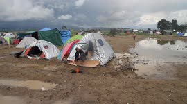 This is what the Idomeni Refugee Camp in Macedonia looks like