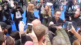 Johnny Depp and Tim Burton at Alice through the looking glass
