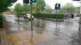 Heavy rain overnight causes flooding in High Wycombe