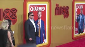 Russell Crowe and Ryan Gosling at The Nice Guys premiere in Hollywood