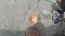 What happen if you drop a light cigarette in gasoline?