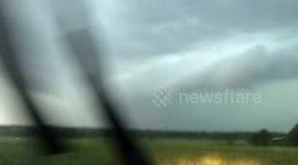 Dramatic and moody shelf cloud time-lapse