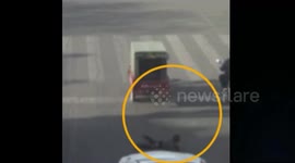 Six-year-old boy has lucky escape after being run over