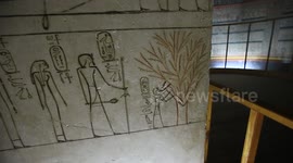 A unique glimpse inside some of the tombs at the Valley of the Kings, Egypt