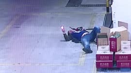 Man tries to light pump at petrol station