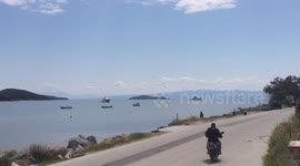 Insane low approach at Skiathos Airport, Greece
