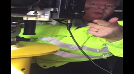Speed camera man is questioned.