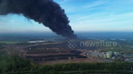 Huge fire in Cannock sends massive plumes of thick smoke into air