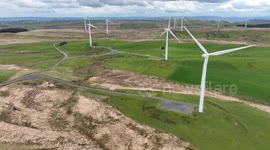 Carno Wind Farm on Trannon Moor, this is the largest WindFarm in Wales, UK.