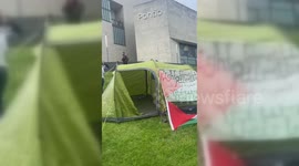 UK: Welsh Students Make Gaza Protest Camp