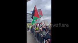 Palestine and climate activists disrupt Barclays AGM