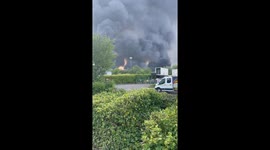 Massive fire breaks out at super smart services warehouse in Cannock, UK