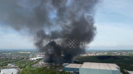 Huge factory fire sends smoke billowing across Staffordshire towns