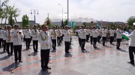 Victory Day march held in Tashkent, Uzbekistan