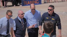 Prince William tours homeless project and Surf Life Saving Clubs in Cornwall
