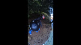 Base jumper loses helmet mid-air capturing heart-stopping moment on camera
