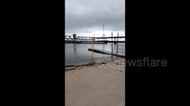 US: Barge Strikes Fort Madison Bridge Over Mississippi River In Iowa