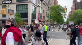USA: Refaat Alareer Faculty Solidarity Encampment Takes Place in Manhattan