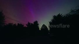 Northern Lights Aurora Over Sudbury, Suffolk, Filmed on Sony A7S III & 14mm 1.8 Lens