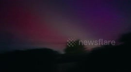 Northern Lights in the UK - Above Sudbury, Suffolk, Live Video Showing Clearly!