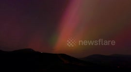 4K Aurora timelapse from Latrigg Summit in Keswick, Cumbria
