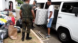 Brazil: FAB in Sao Paulo receives donations for the homeless in Rio Grande do Sul