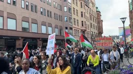 Mass Protests in Malmö (Sweden) Israel’s Eurovision Entry.
