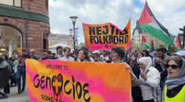 Mass Protests in Malmö (Sweden) Israel’s Eurovision Entry.